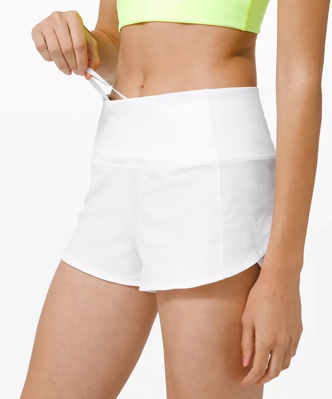 Lululemon White Speed Up Short 2.5” - Image 2