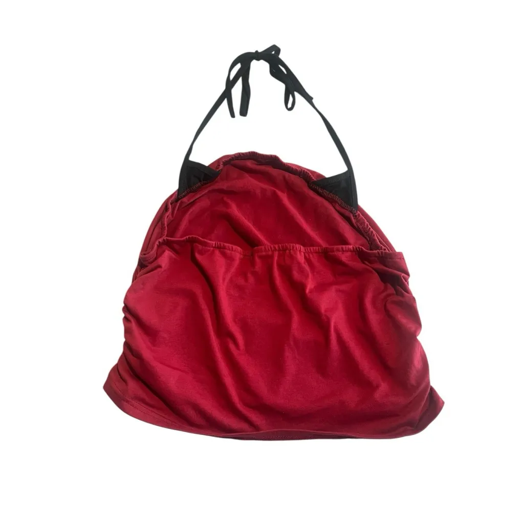 Romwe Halter Top Womens 2XL Red Black Sleeveless Tie Neck Casual Summer Top NWT - Image 7