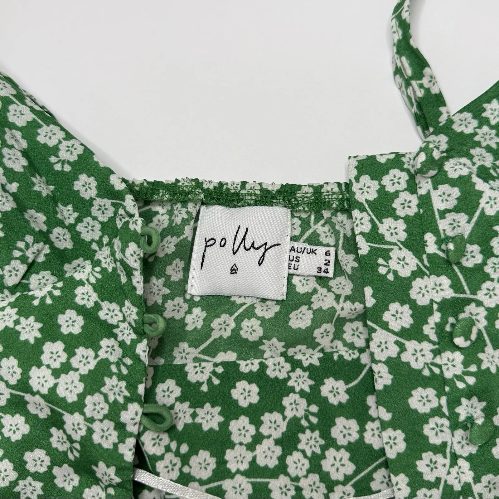 Princess Polly Set women Skirt‎ And Top Size 2 Green Summer Spring Elastic - Image 5