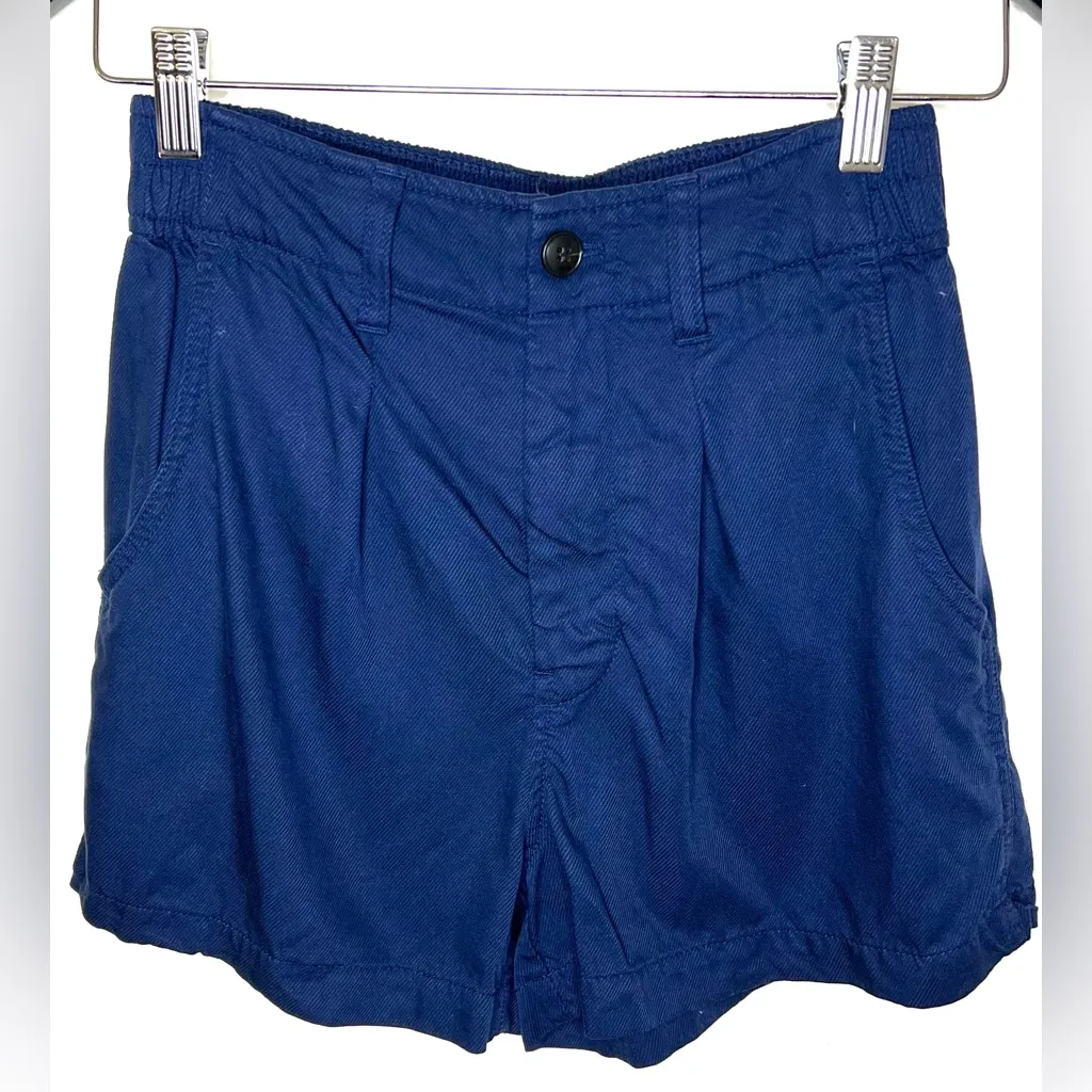 Madewell‎ The Neale Short in Drapeweave Deep Indigo Size 00 EUC - Image 2