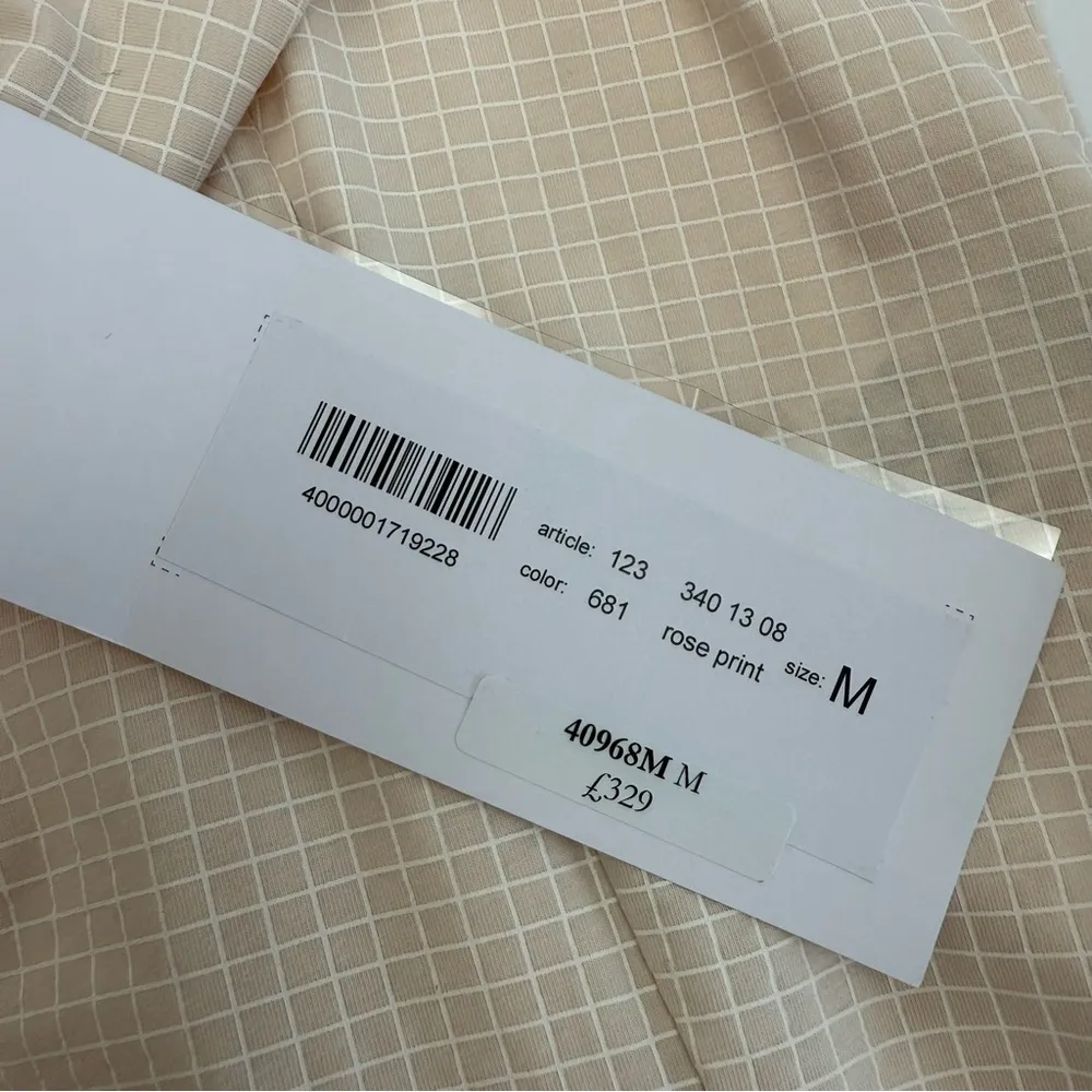 Rundholz Black Lanel Drop Crotch Jumpsuit In Rose Print Lagenlook Cotton Blend White Size M - Image 9