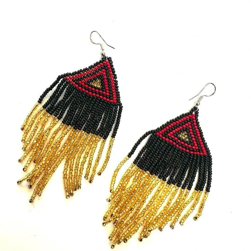 MEXICAN BEADED EARRINGS - Image 6