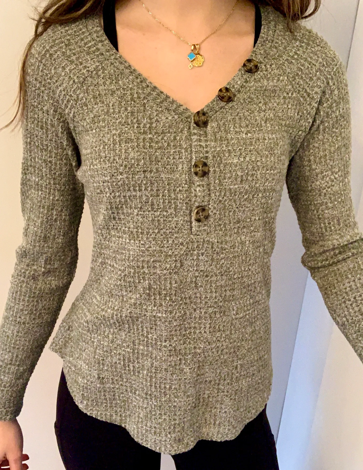 Como vintage Button Long Sleeve Shirt - Image 3