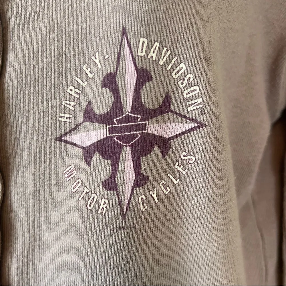 Vintage Y2K Harley-Davidson Grove’s Winchester VA Lavender Snap Front Shirt - Image 6