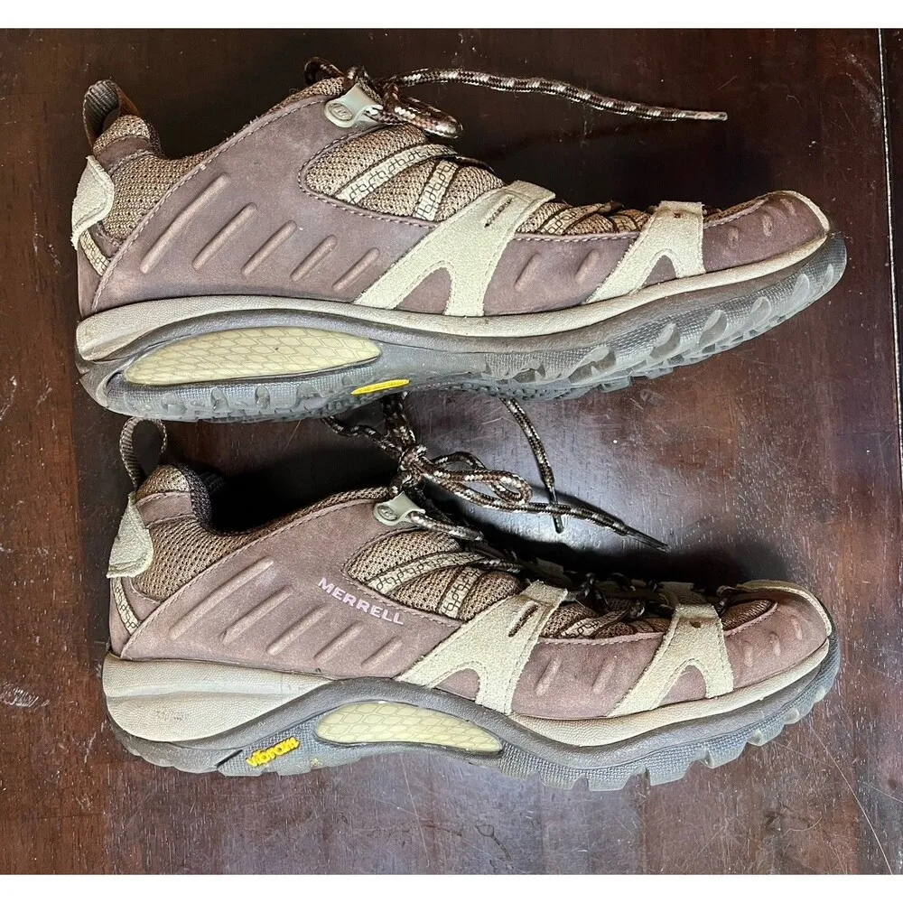 Merrell Siren Sport Espresso Brown Suede Mesh Outdoor Hiking Shoes Womens 8 - Image 2