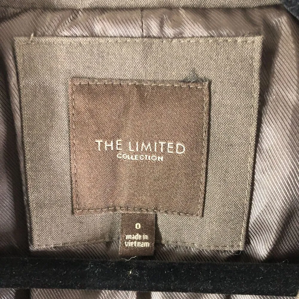 The Limited Womens Blazer Jacket 2 Button Office Career Wear Brown 0 - Image 3