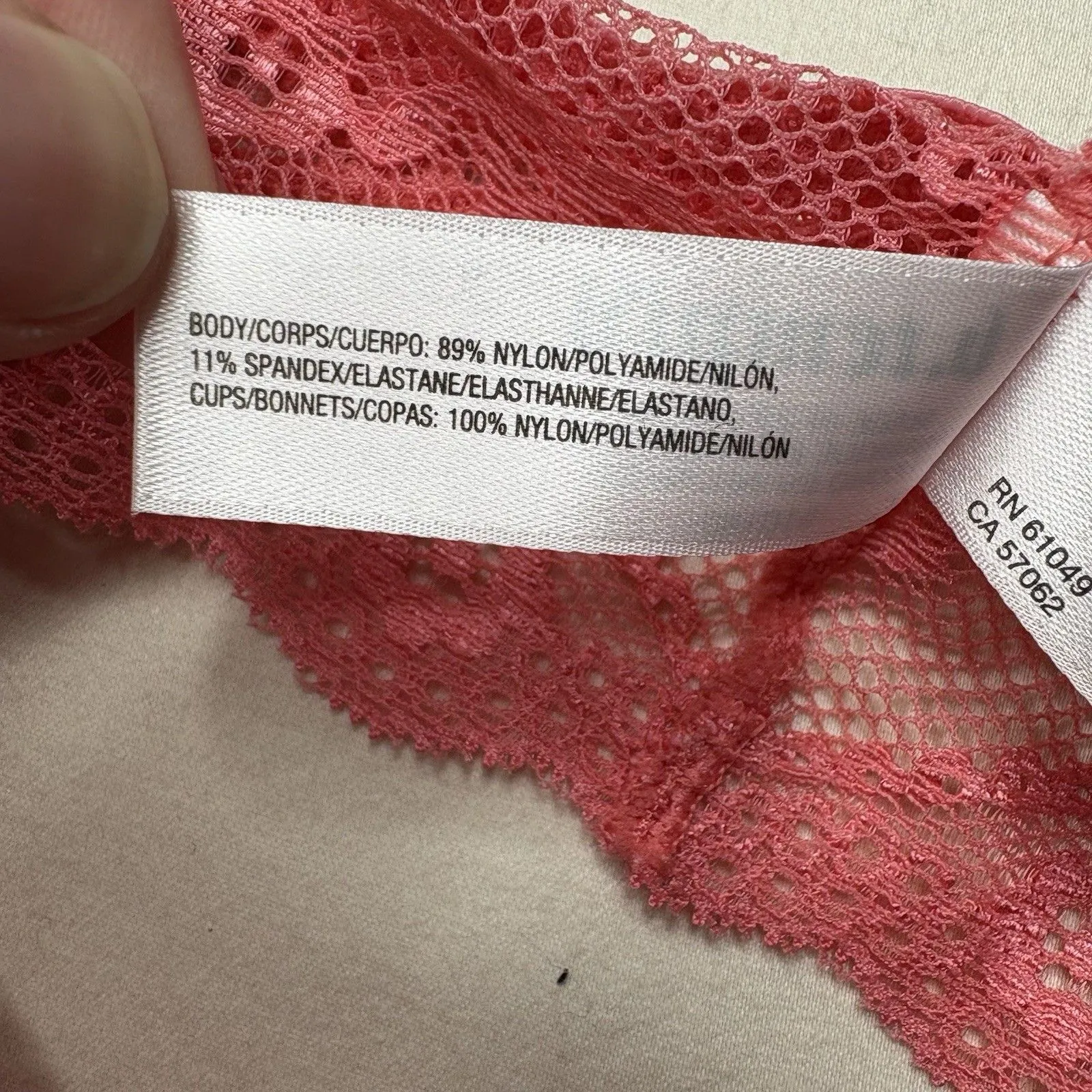 b.tempt'd by Wacoal Lace Kiss Bralette Pink Size Large NWT brand New - Image 4