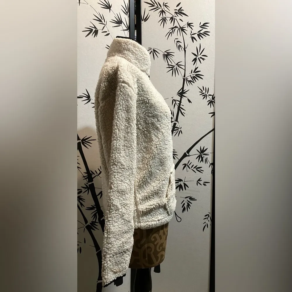 No Boundaries Half-Zip Faux Sherpa Pullover Size M（7-9） - Image 3