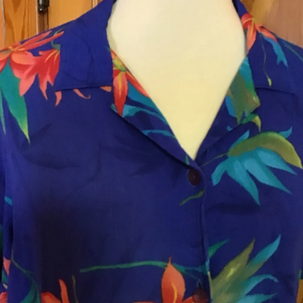 Retro Y2K Oversized Hawaiian shirt Size L - Image 5