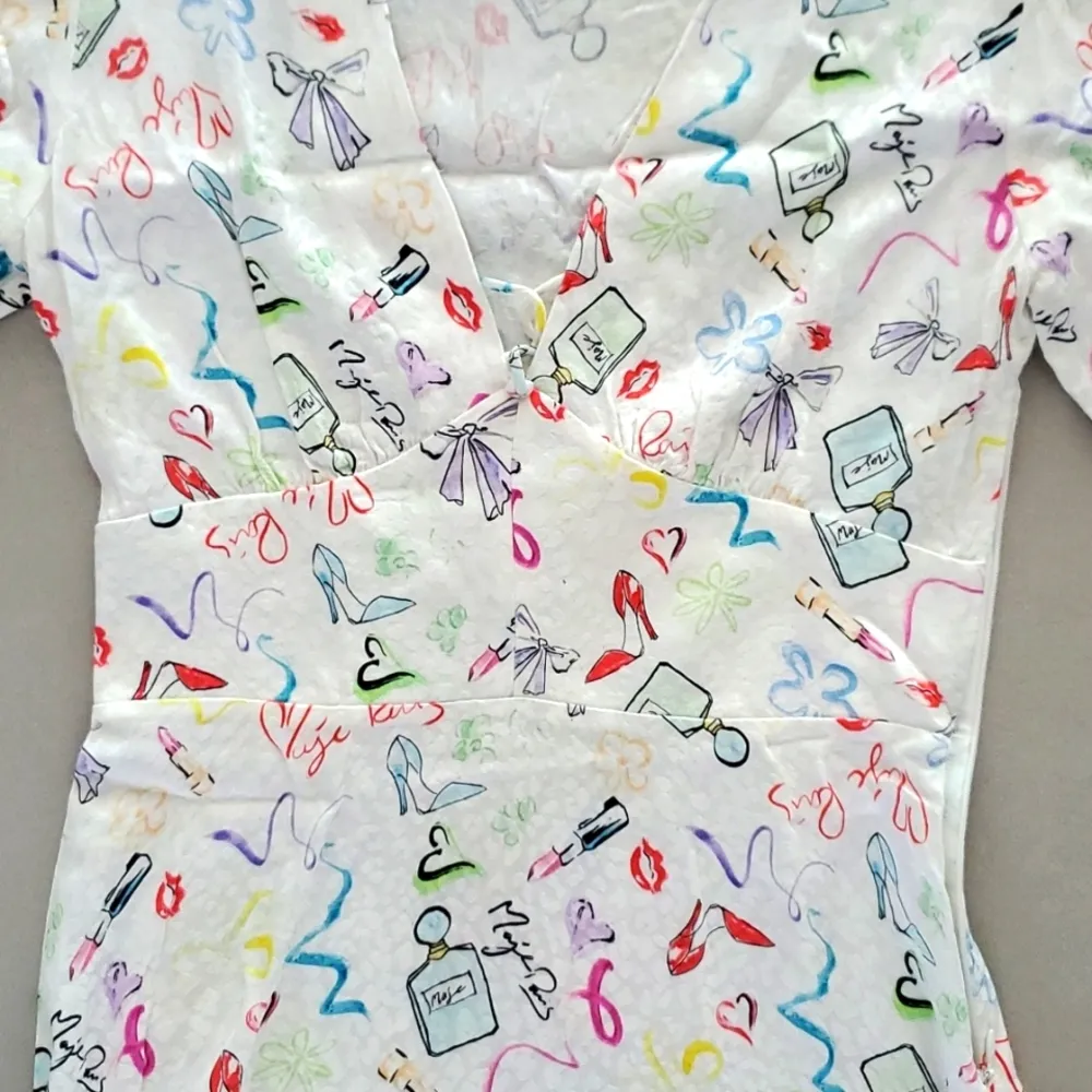 Maje Ramake Printed Jacquard And Ruffle Dress - Image 6