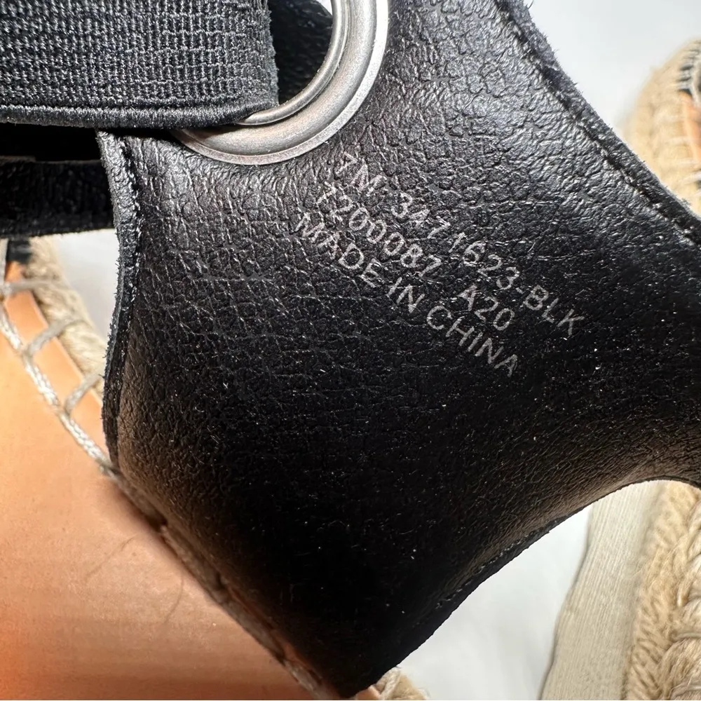 Frye & Co Lula Bow Sandals Women's 7 Comfort Shoes Ankle Tie Platforms Black NIB - Image 12