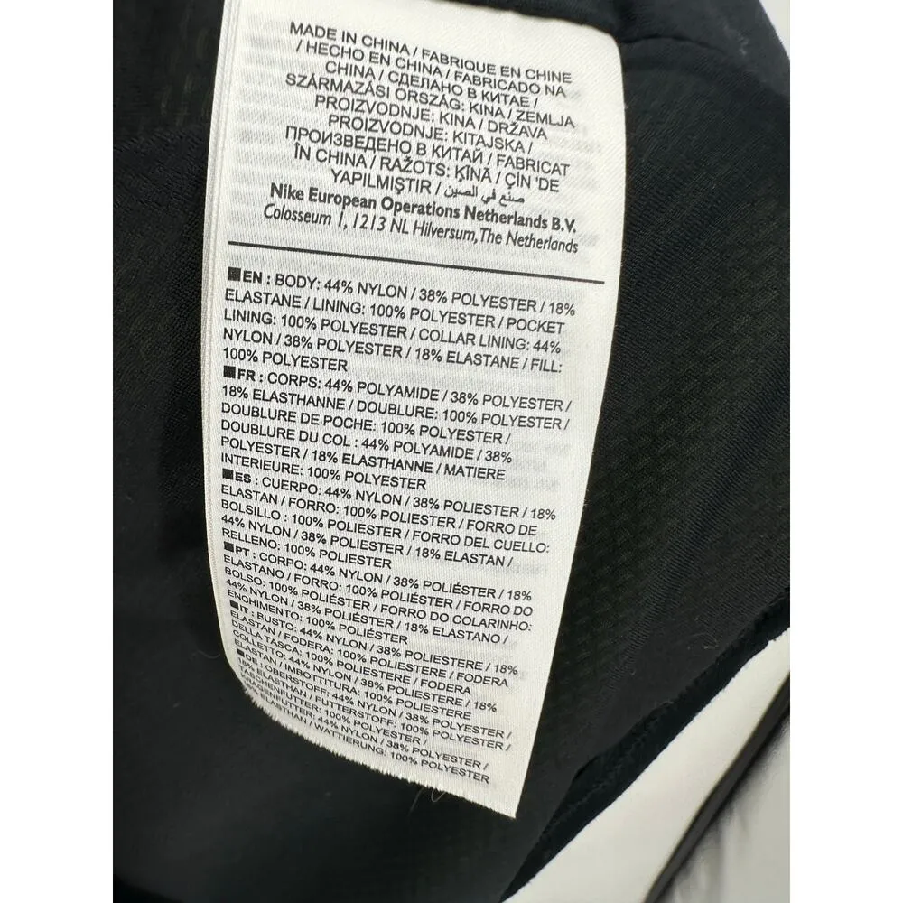 Nike Aerolayer Vest Women Sz S Black Funnel Neck Training Vest Nylon Windbreaker - Image 8