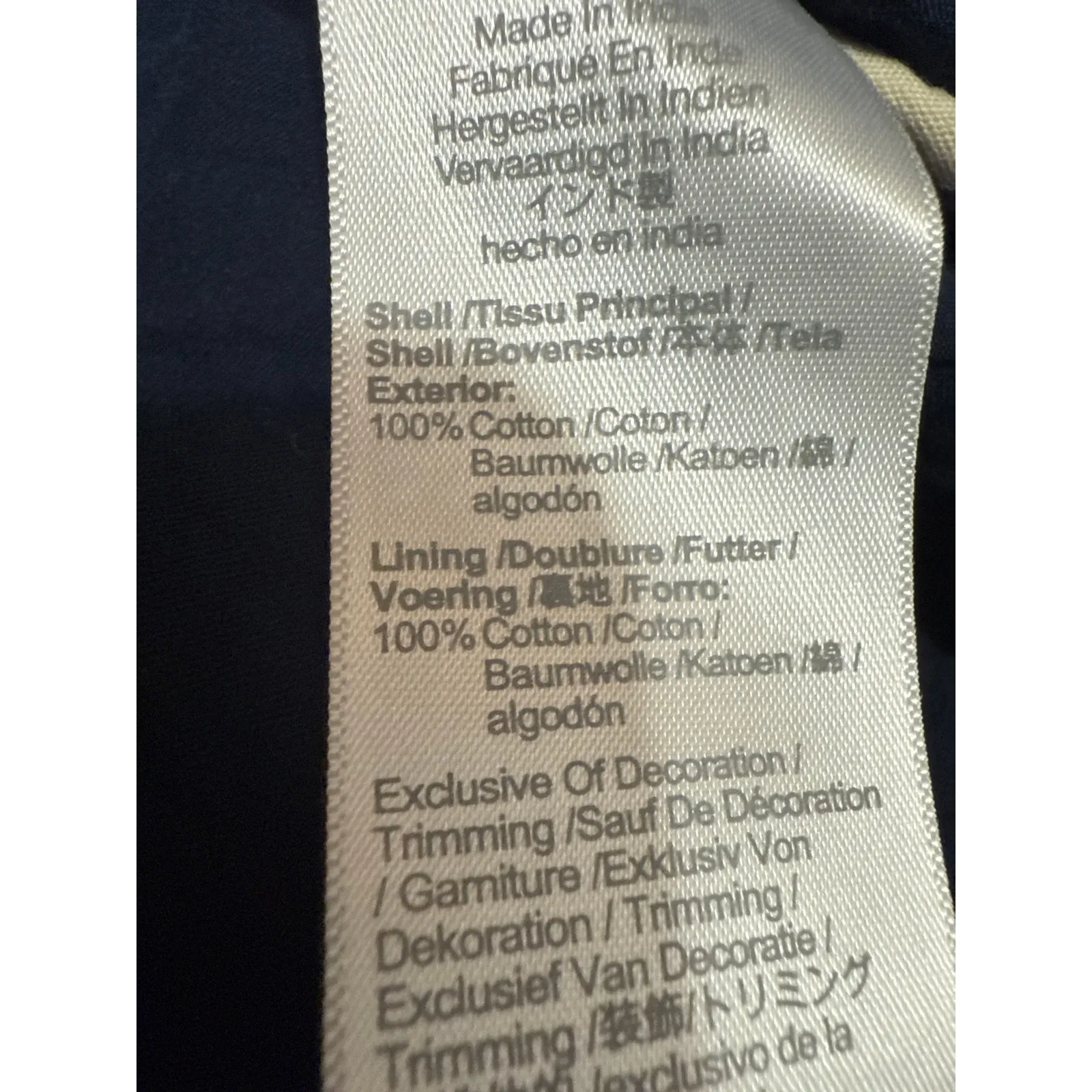 Madewell Navy Blue Ruffle Flutter Sleeve Smocked Tiered A Line Midi Dress Size S - Image 5