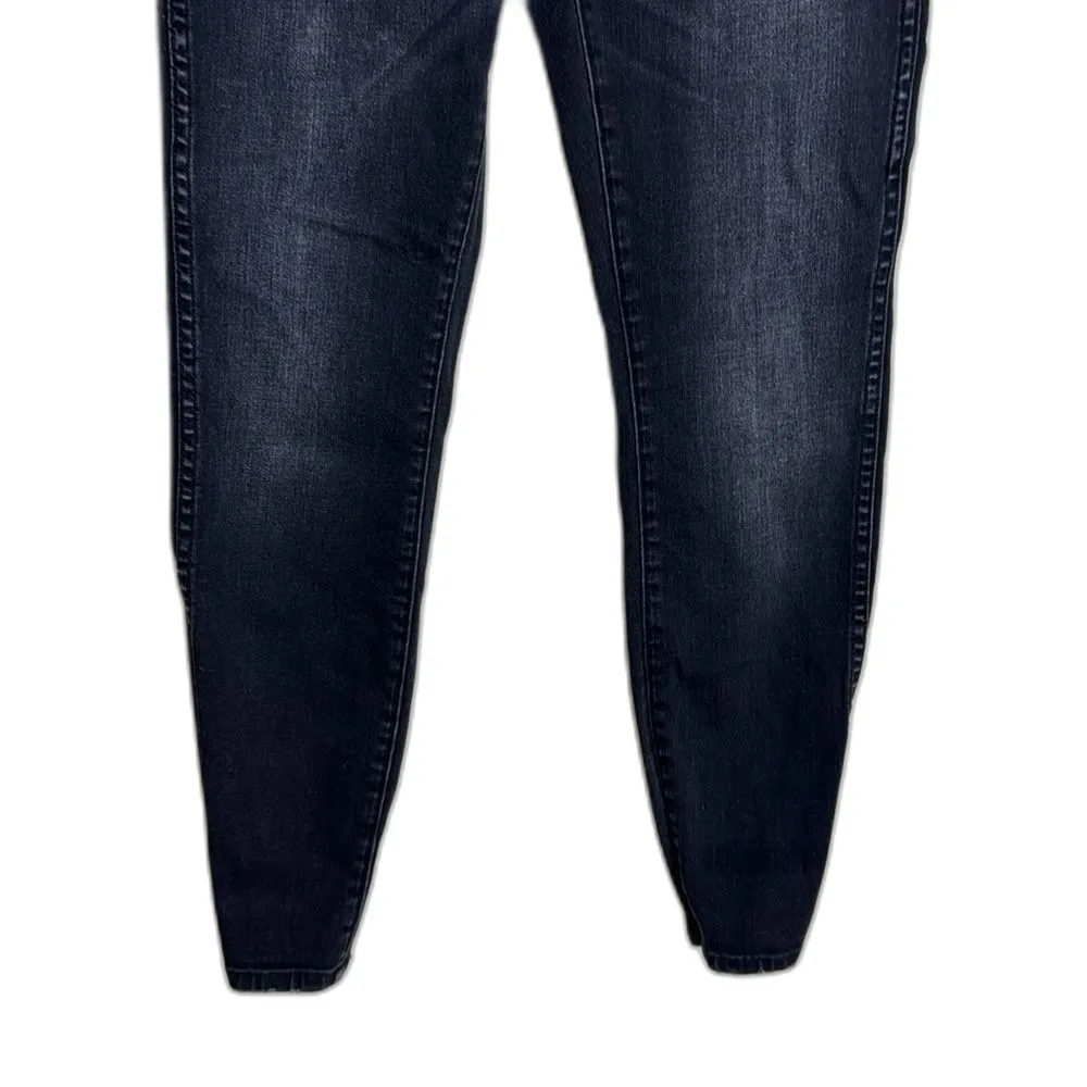 Current Elliot ladies dark black denim bling pockets skinny jeans size 28 - Image 3