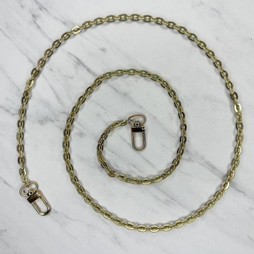 Gold Tone Chain Purse Strap 41" Crossbody Shoulder Bag Replacement ✨ - Image 1