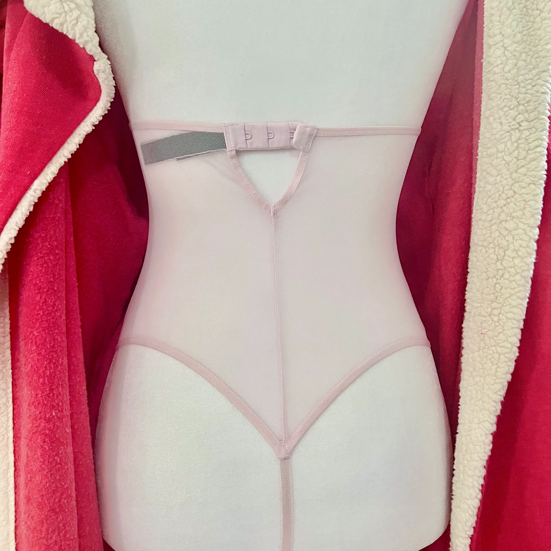 Plunging Halter Lace lingerie Bodysuit - Image 2