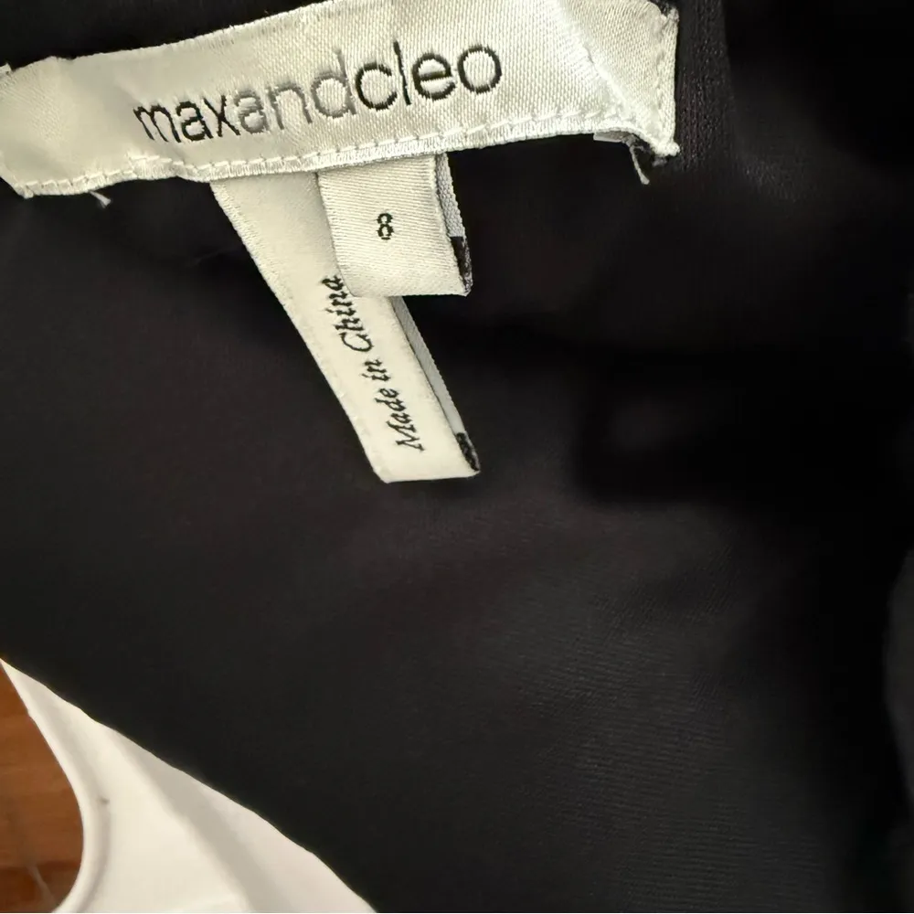 Maxandcleo one shoulder ruffled black formal dress size 8 - Image 5