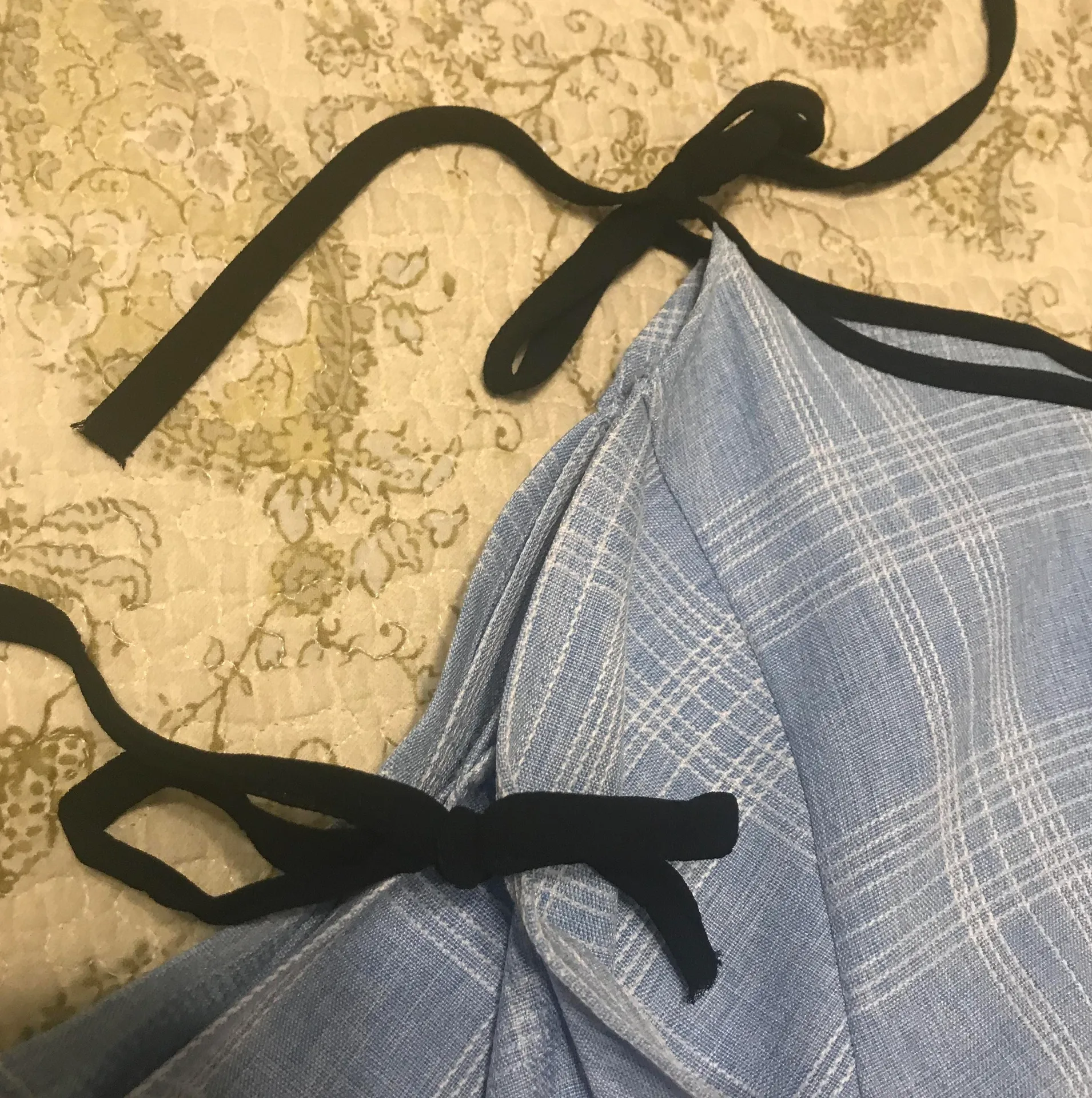 WHY Dress Tiered Ruffle Top Blue - Image 6