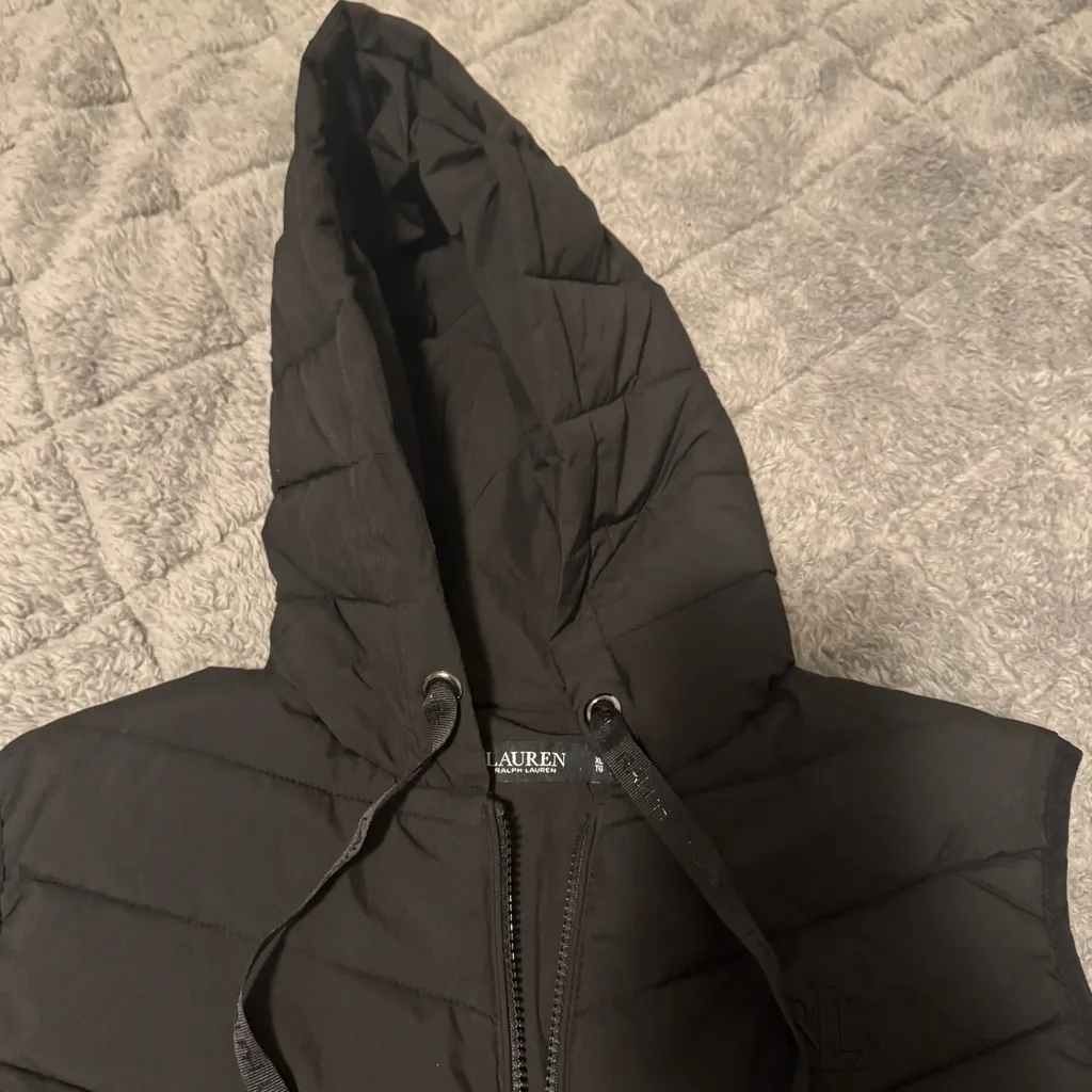 Ralph Lauren LRL Stretch Women’s Hooded Puffer Insulated Vest Black Sz XL NWT - Image 5