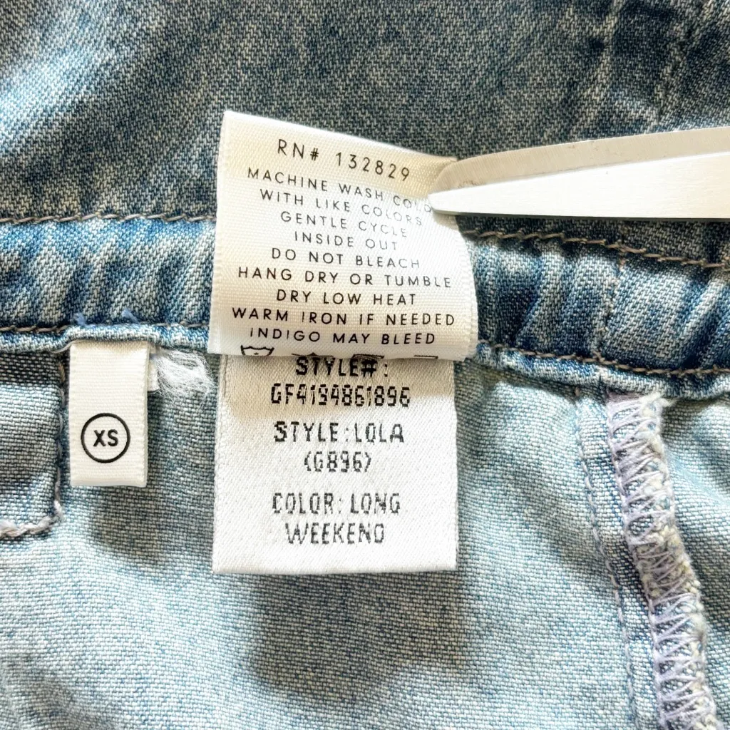 GRLFND Denim Lola Short Long Weekend size XS‎ - Image 9