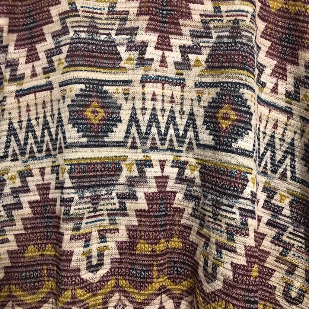 Boho Aztec western print shirt tassel detail Xhilaration women’s size‎ medium - Image 7