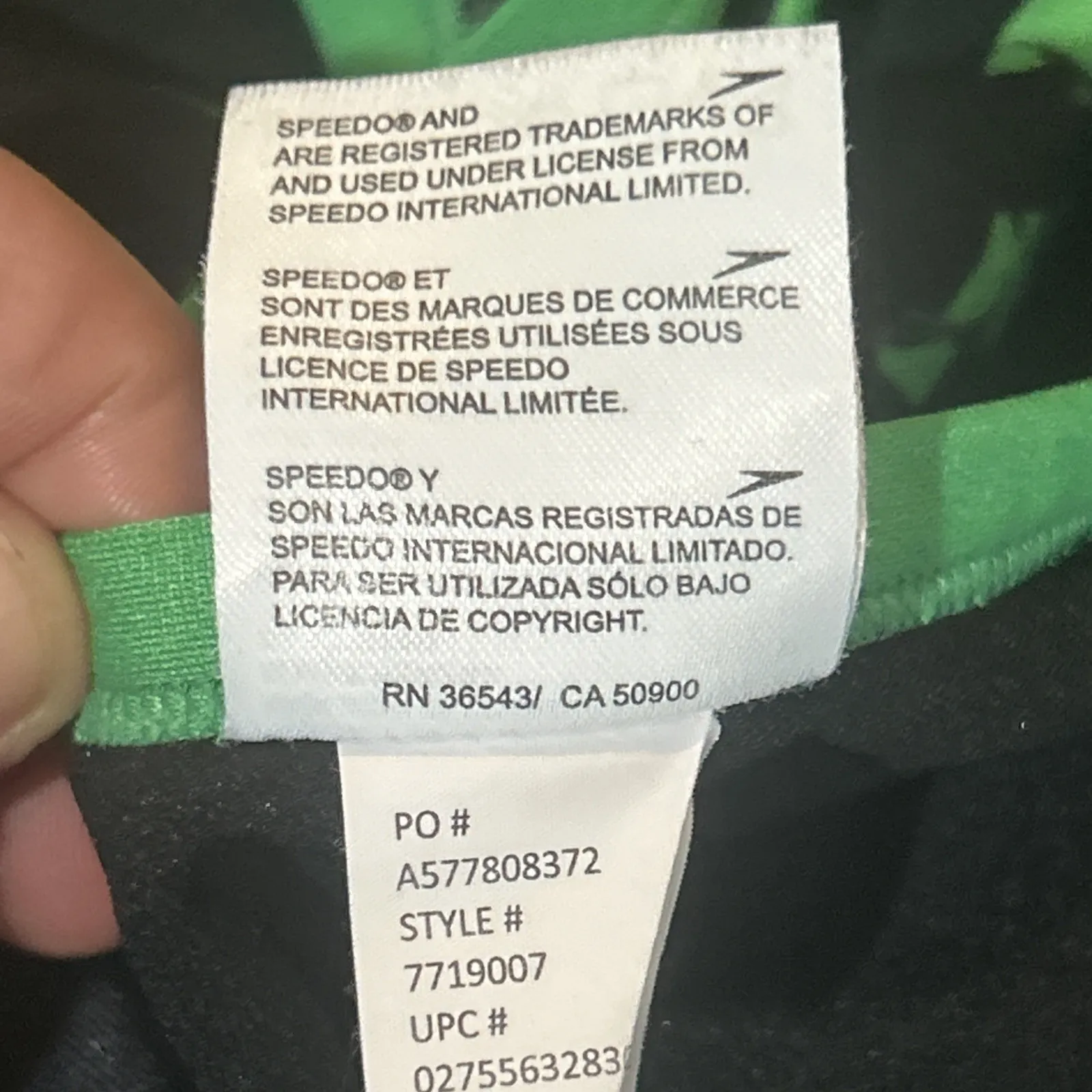 Speedo Endurance+ Womens Black Lime Green Wrack It Up Flyback Swimsuit 12/38 - Image 9