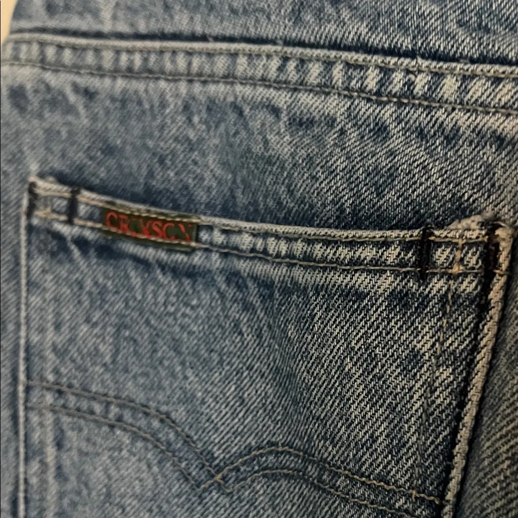 Vintage Straight leg Medium Blue Jeans By Crimson 28 - Image 7