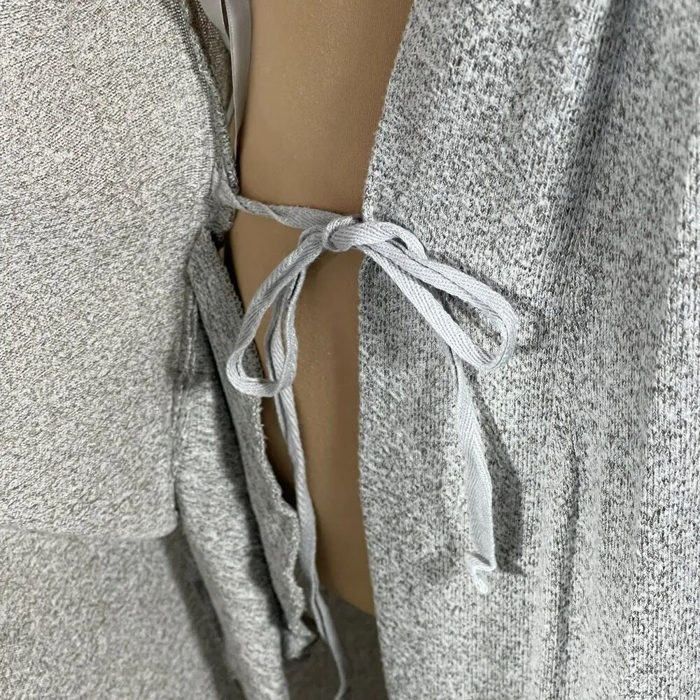 Natori Women's Robe Lounge Cardigan Belted Heather Grey Size S Small Gray - Image 5