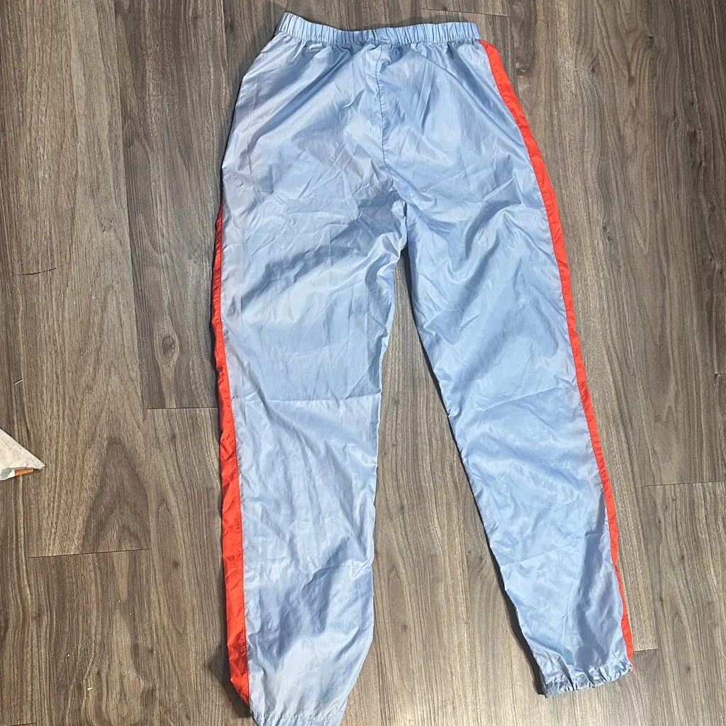 Divided Women's Track Pants - Light Blue and Orange - Image 7