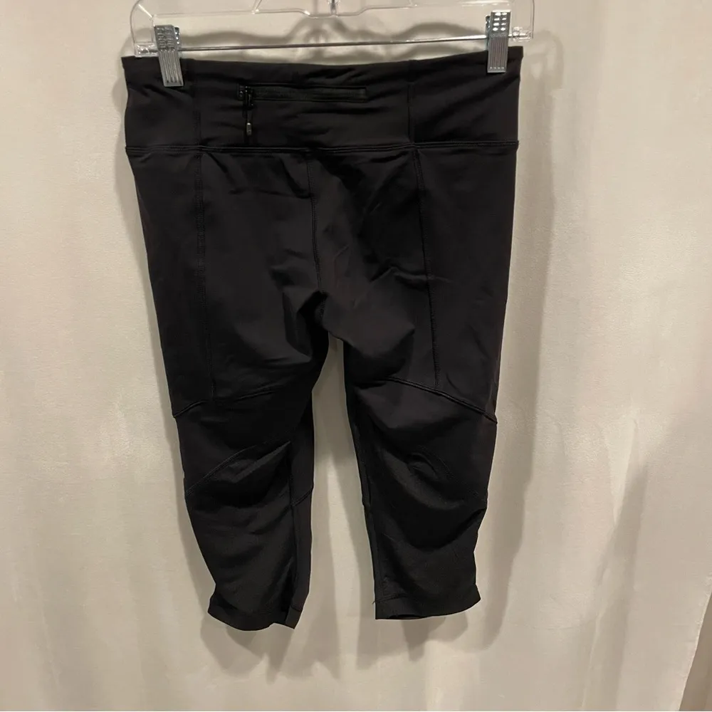 Lululemon run for your life crop ruched ruffle knee tie waist back pocket sz 8 - Image 2