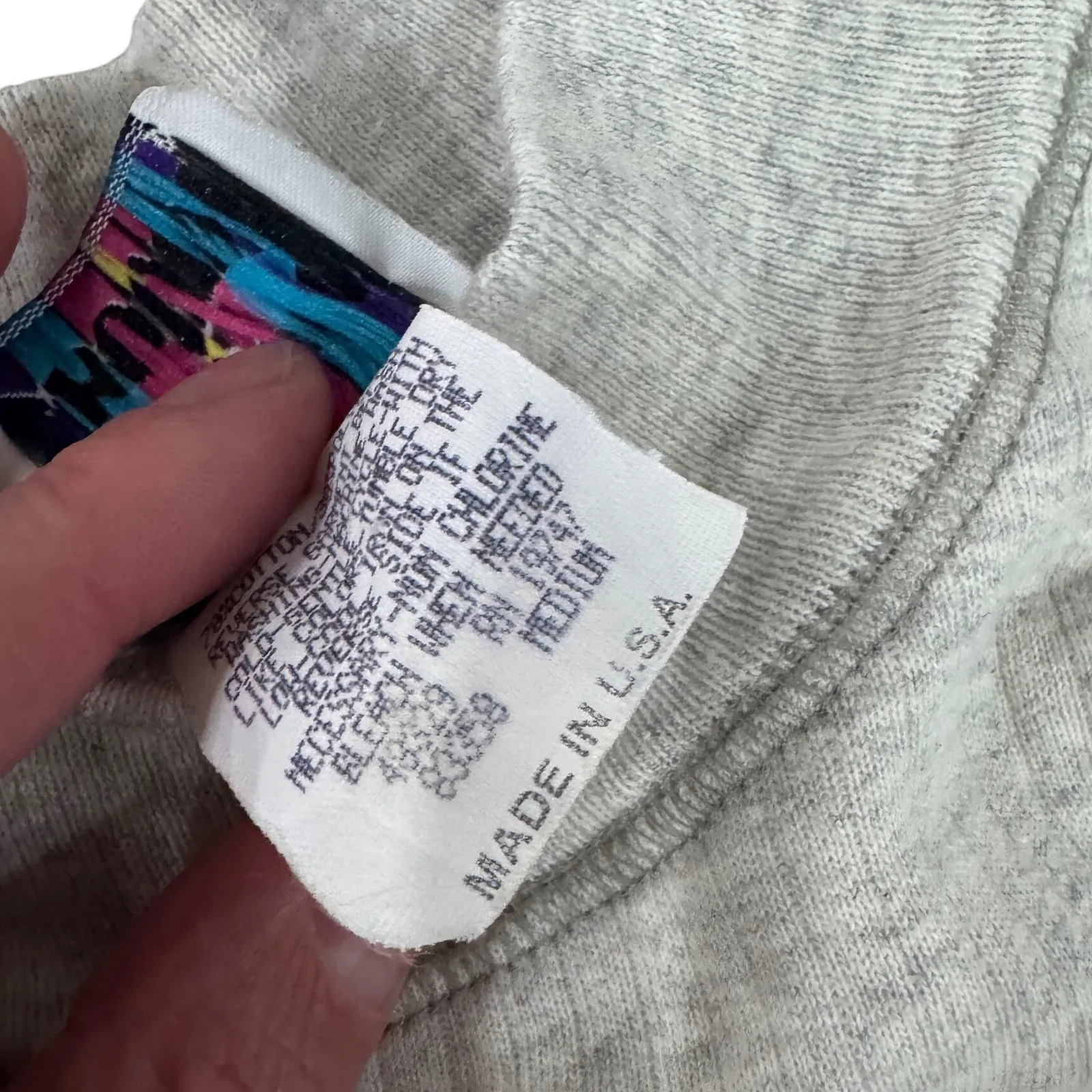 Vintage 90s Laguna Sportswear Sweatshirt Made in USA Gray Knit Pullover Size M Size M - Image 5