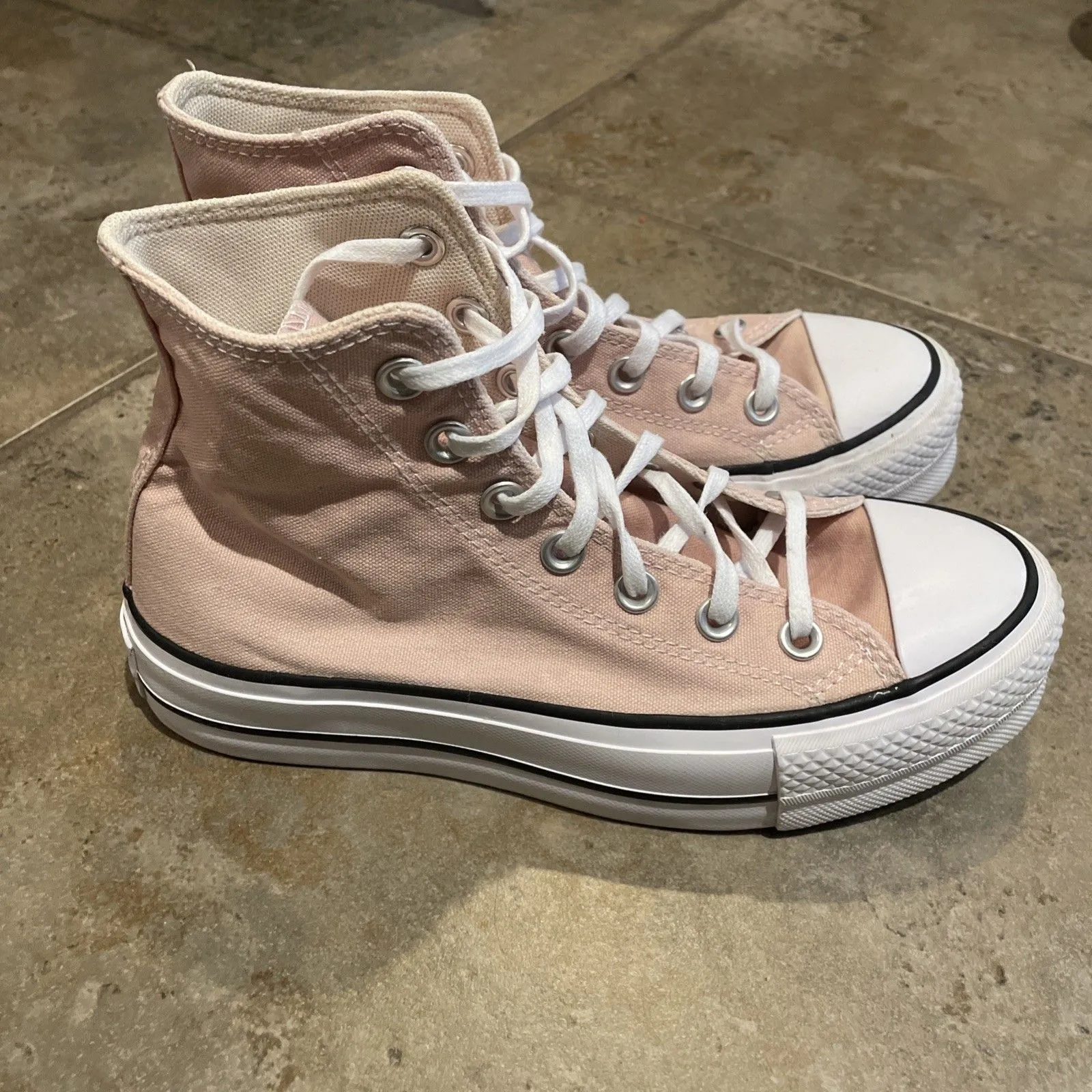 Converse Chuck Taylor Lift Platform High Pink Clay Sneakers Womens 6 572721F - Image 6