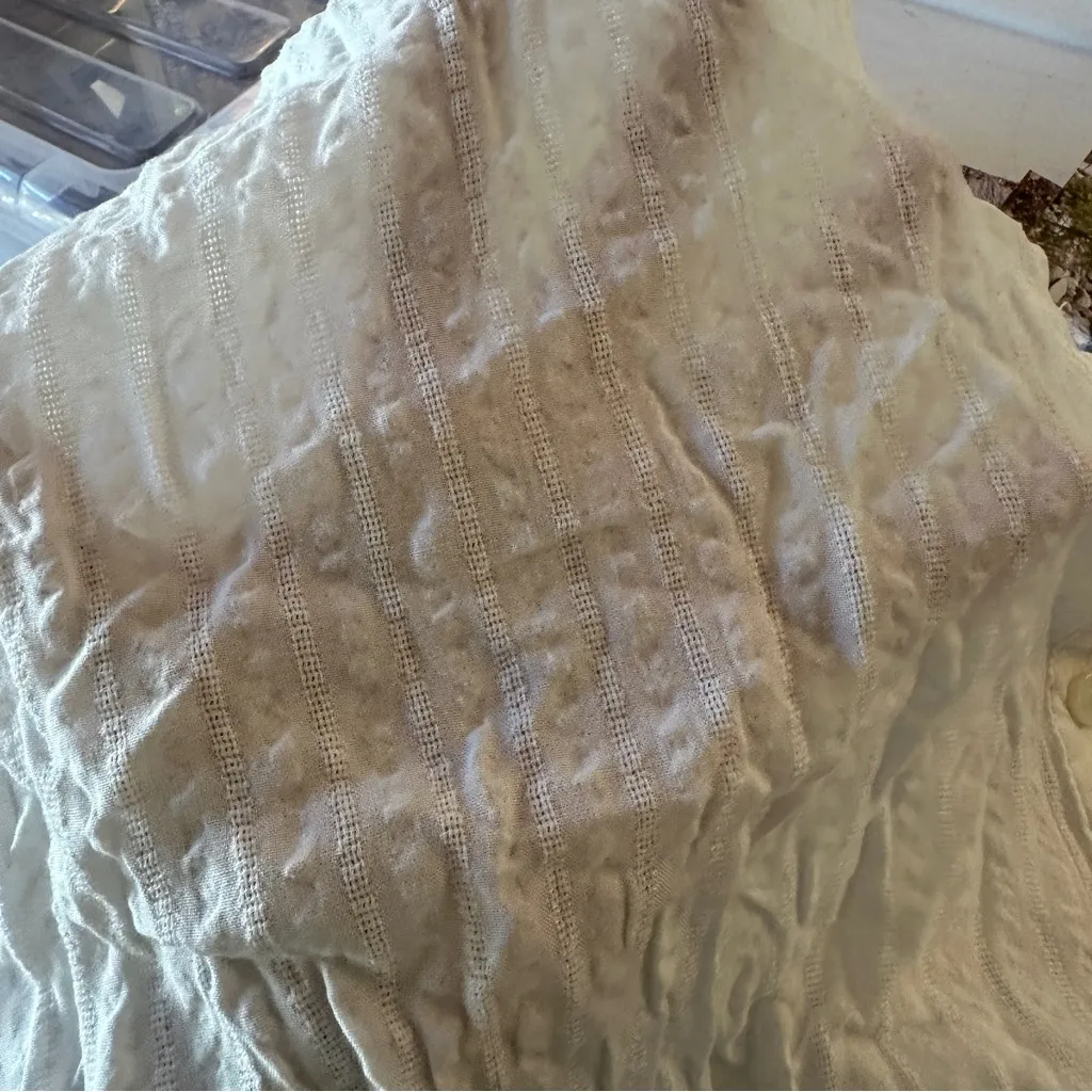 Millibon Crinkled White Button - Image 16