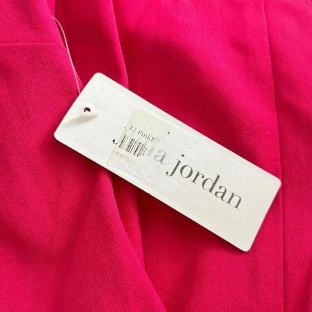 Julia Jordan Pink Black Colorblock Bow Shoulder A-Line Dress NWT Size 4 Cocktail - Image 5