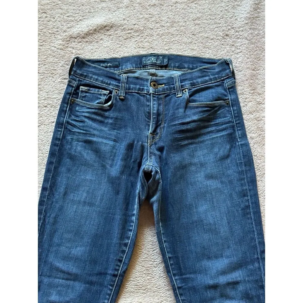 Lucky brand Women's Sofia Skinny Legging Jean Blue Denim Dark Wash Size 4‎ - Image 2