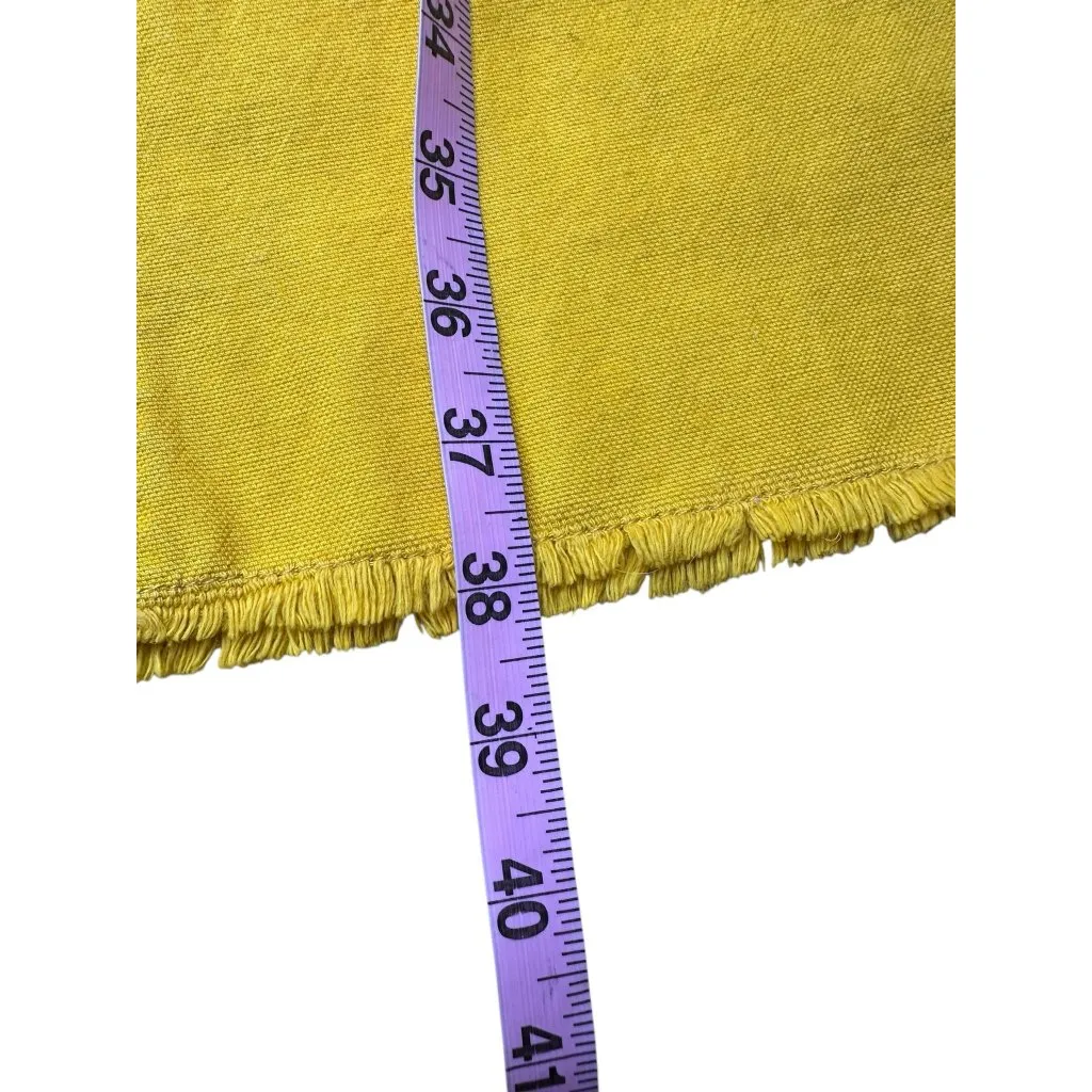 Tory Burch Yellow Flare Leg Jeans Size 28 C0132 - Image 7