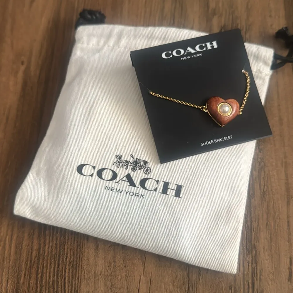Coach Wood Heart Slider Bracelet - Image 2