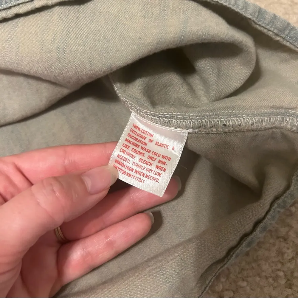 MOSSIMO Spaghetti Strap Denim Dress POCKETS - Image 4