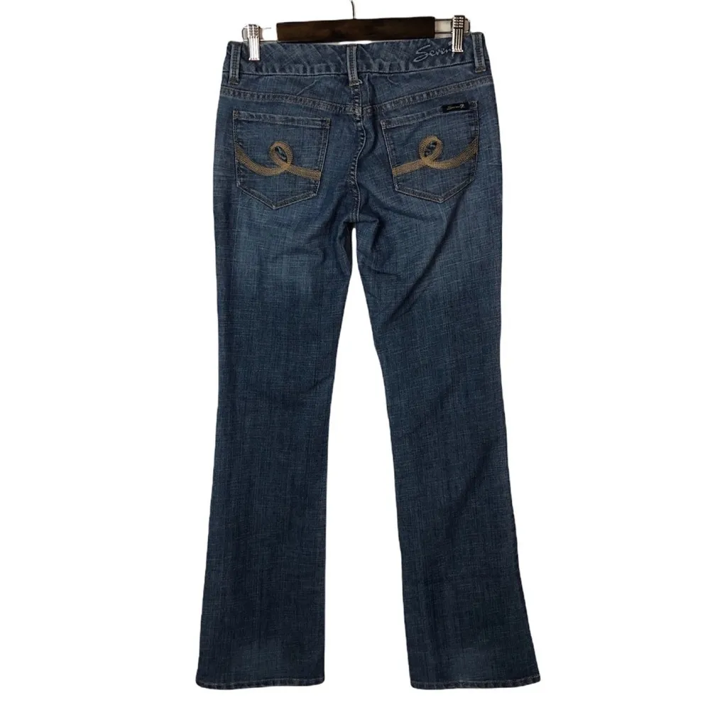 Seven7 Medium Wash Boot Cut Mid-Rise Jeans 28 - Image 2