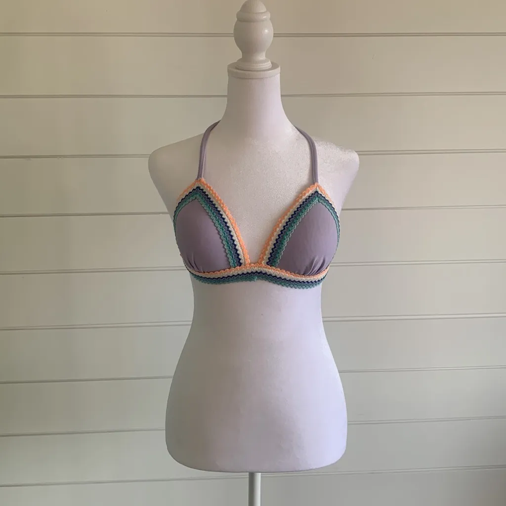 Hula Honey Juniors Push-Up Bikini‎ Top, Purple size M - Image 5