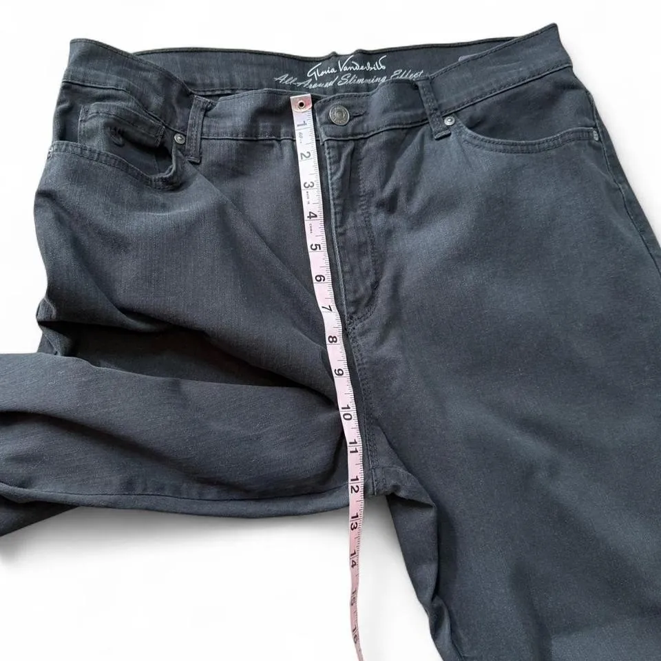 Gloria Vanderbilt Black All Around Slimming Effect Jeans, Women's Size 12 - Image 7