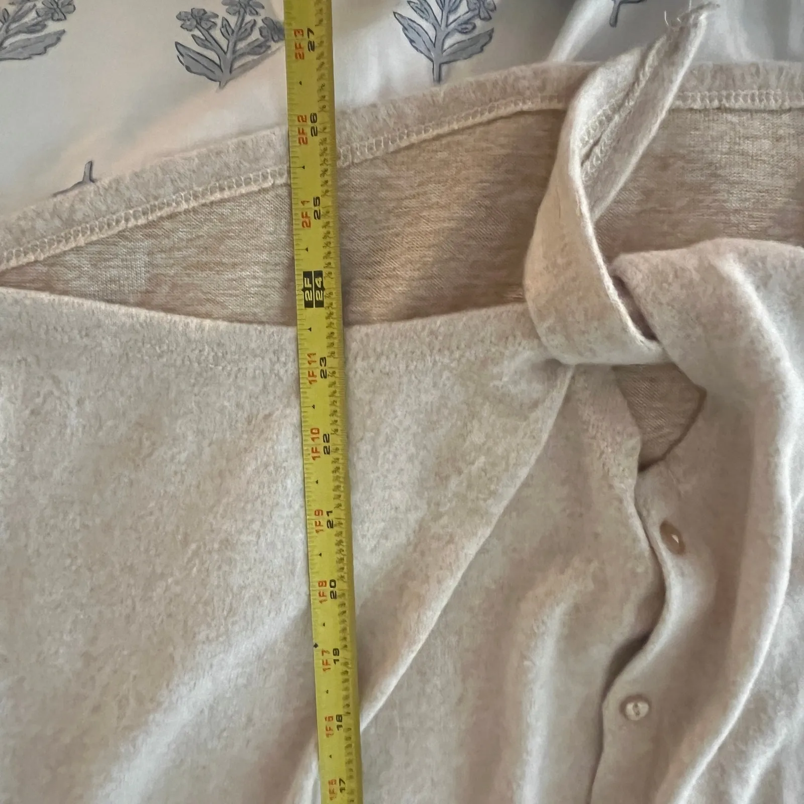 Always Fabulous Cozy Soft Tie Front Button Cardigan Sweater NWT Women Beige XL - Image 7