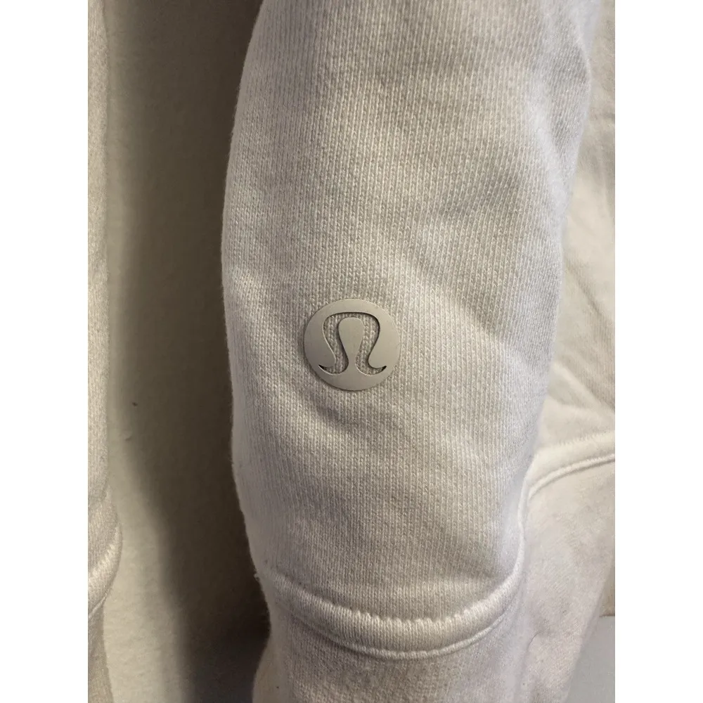 Lululemon Sweatshirt Women's Size‎ 4 White With Flaw - Image 5