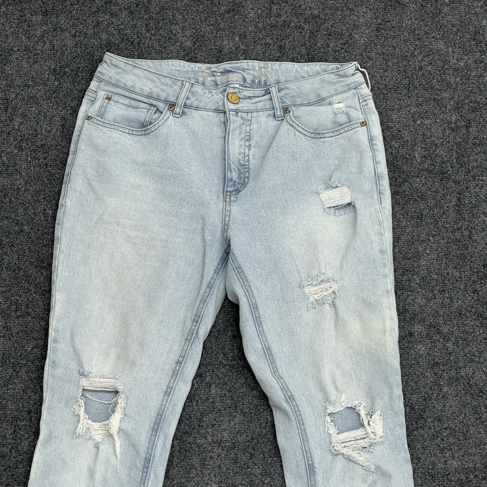 Seven 7 Jeans Womens 8 Weekend Slim Fit Womens 5 Points Distressed Straight Leg - Image 3