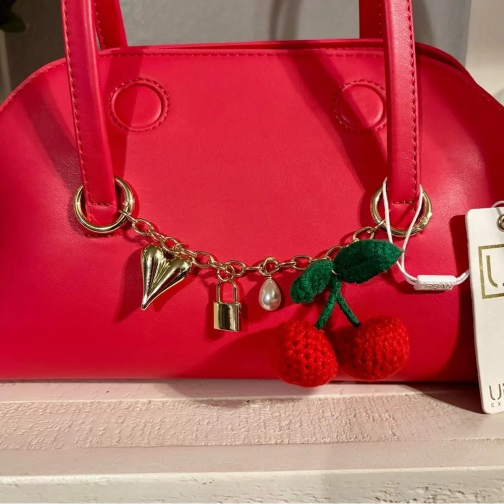 NWT - Urban Expressions Cherry Charm Pink Shoulder Bag Purse - Image 3
