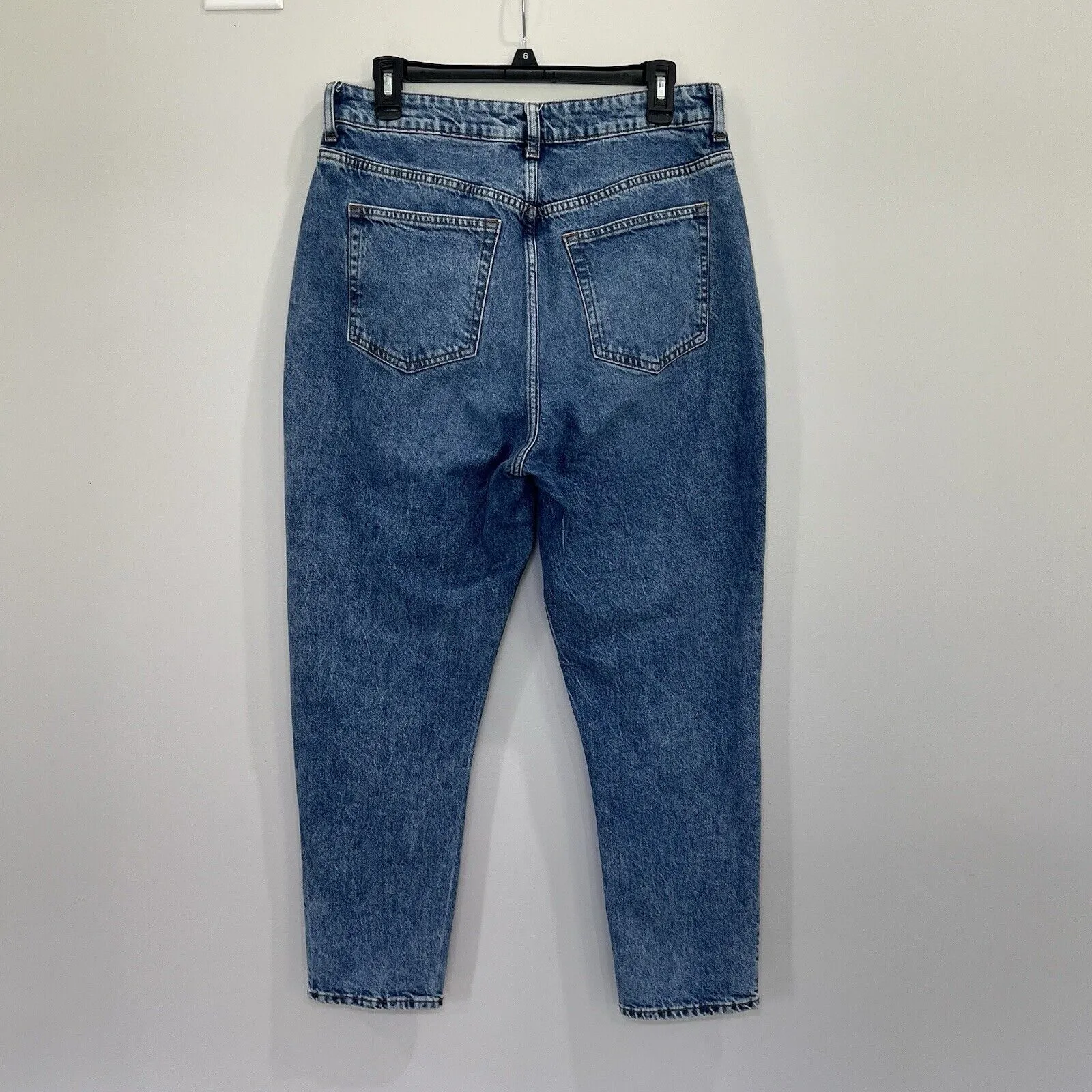H&M Slim Mom High Ankle Denim Jeans Size 12 High Rise‎ - Image 2