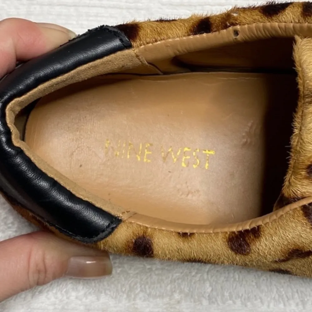 Nine West animal print leopard print calf hair upper slip on sneaker - Image 4