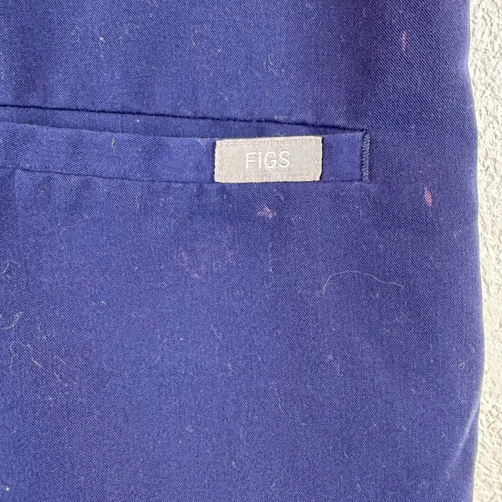 FIGS Technical Collection Navy Blue Casma Scrub Top Short Sleeve Women's XXS - Image 4