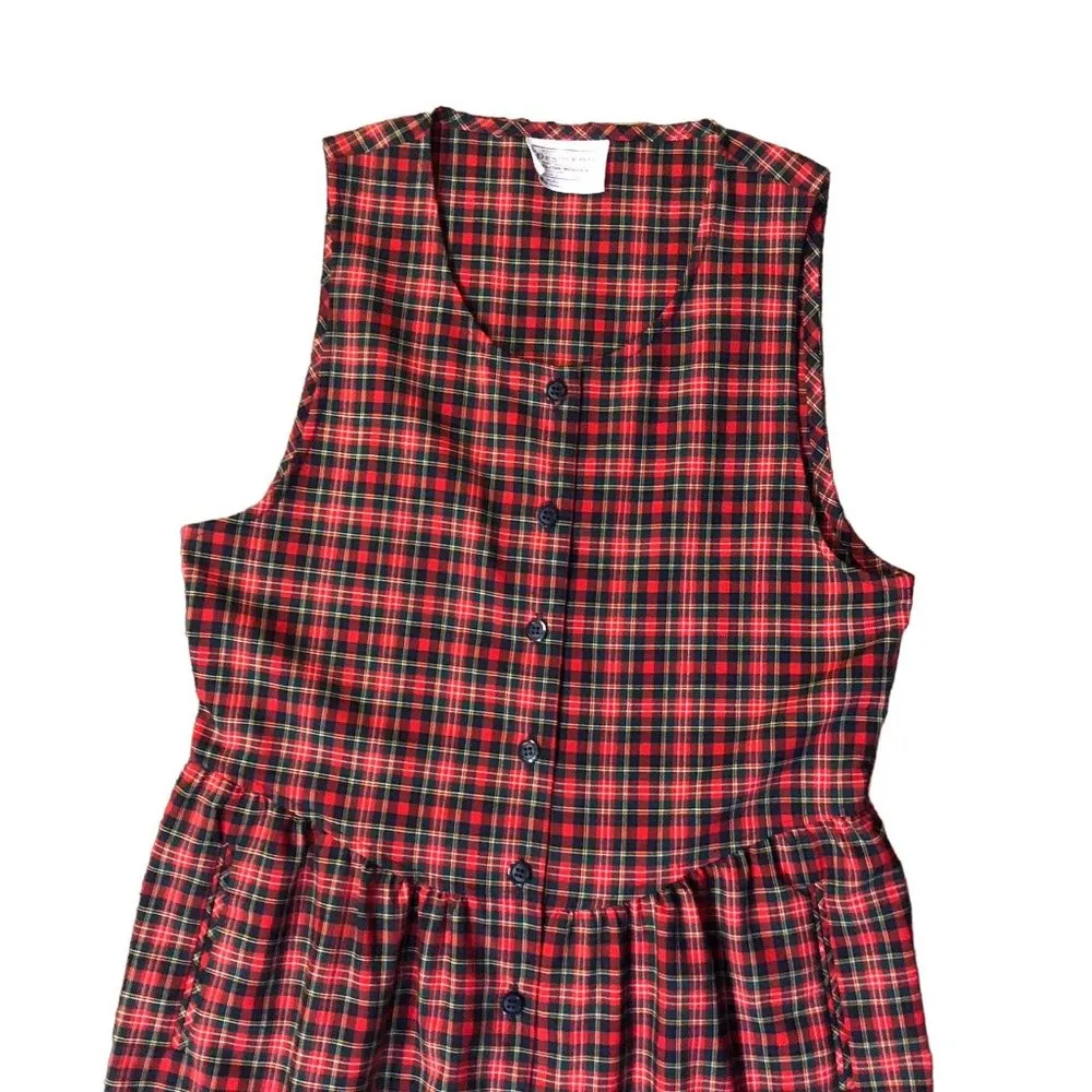 Vintage Pendleton Dress Womens L? Used Plaid Sleeveless - Image 15