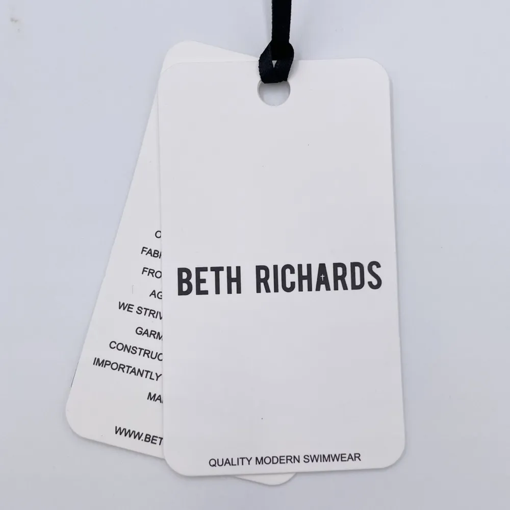 NEW Beth Richards Kim Top Tank Bikini Swim Top Jewel Teal Black Trim Size XS Blue - Image 6